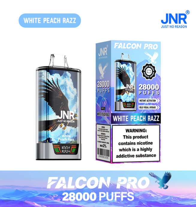 JNR Falcon Pro 28000 28K Puffs Originalmodell LED-Display Einweg-Vape – Bild 3