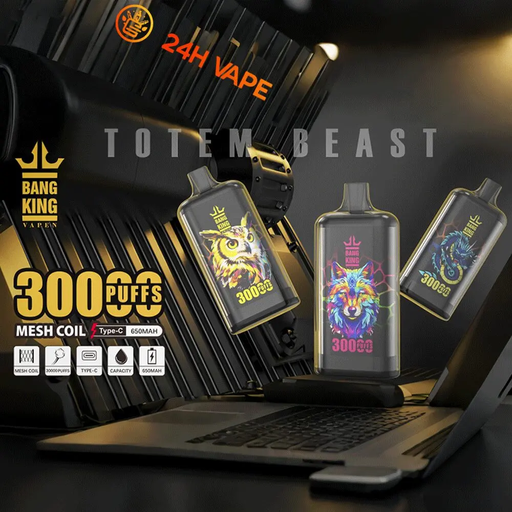 BANGKING 　りず Bang King Crystal 30000 30K パフ 2% 3% 5% ニコチン最もホットな