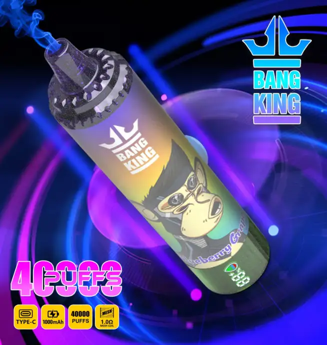 Bang King Tornado 40000 40K Puffs Original LED Display Edition Disposable  Vape Pen