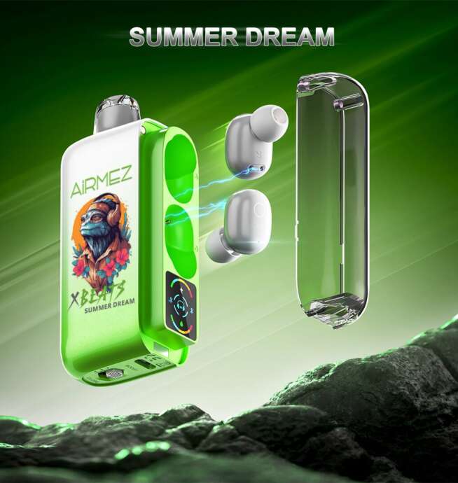 Airmez Xbeat 40000 4万回吸引 オリジナルイヤホン LEDディスプレイ 使い捨てベイプ EU倉庫