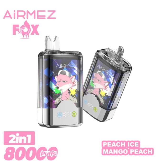 airmez 2 in 1 80000 80k puffs dubbele smaak led display wegwerp vape
