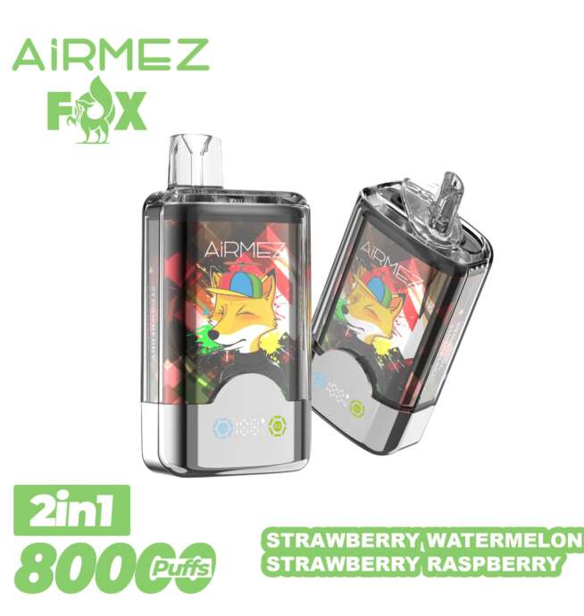 airmez 2 in 1 80000 80k puffs dubbele smaak led display wegwerp vape