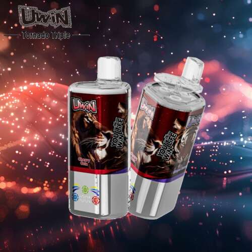 uwin tornado triple 60000 60k puffs 3 in 1 flavors original rechargeable led display disposable vape