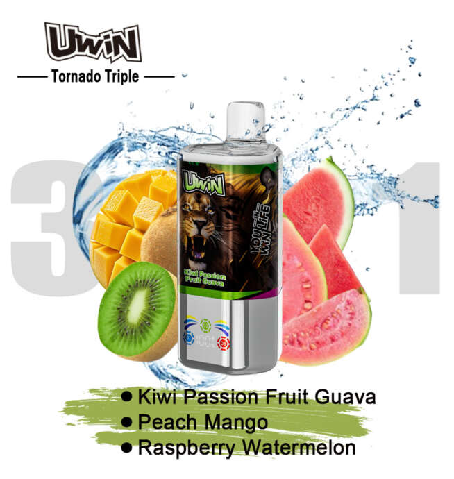uwin tornado triple 60000 60k puffs 3 in 1 flavors original rechargeable led display disposable vape