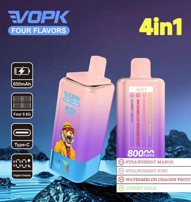 like vape（感謝）/4 like vape（感謝）/4 Vopk Four Flavors 80000 80K Puffs 4 in 1