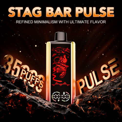 stag bar pulse 35000 35k puffs full led display disposable vape eu warehouse