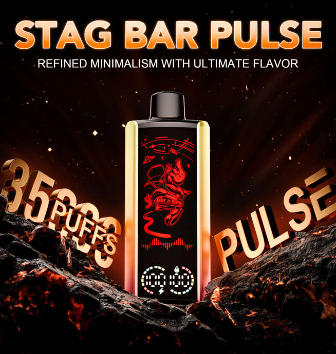 stag bar pulse 35000 35k puffs full led display disposable vape eu warehouse