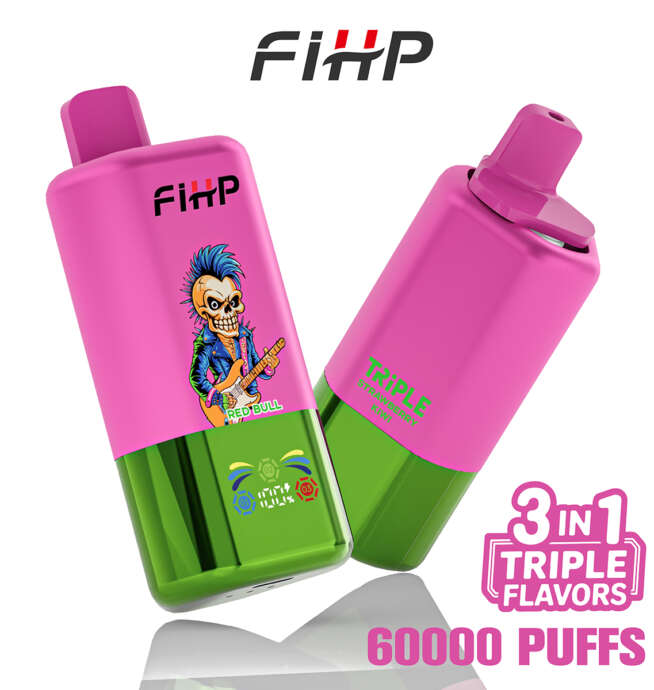 fihp 60000 60k puffs 3 in 1 flavors original rechargeable led display disposable vape