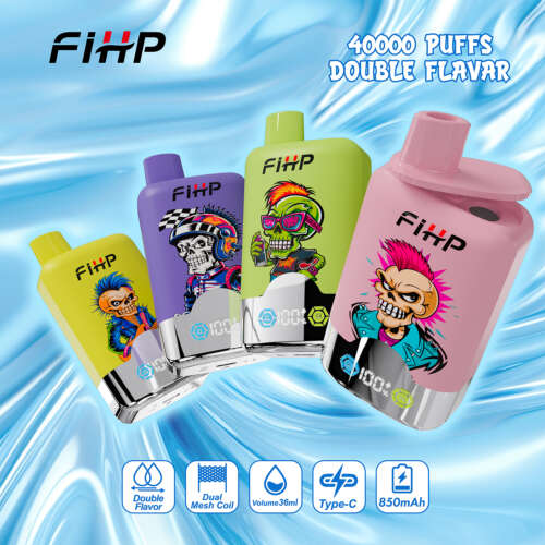 fihp 40000 40k puffs double taste lcd display disposable vape