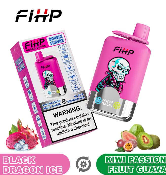 fihp 40000 40k puffs double taste lcd display disposable vape