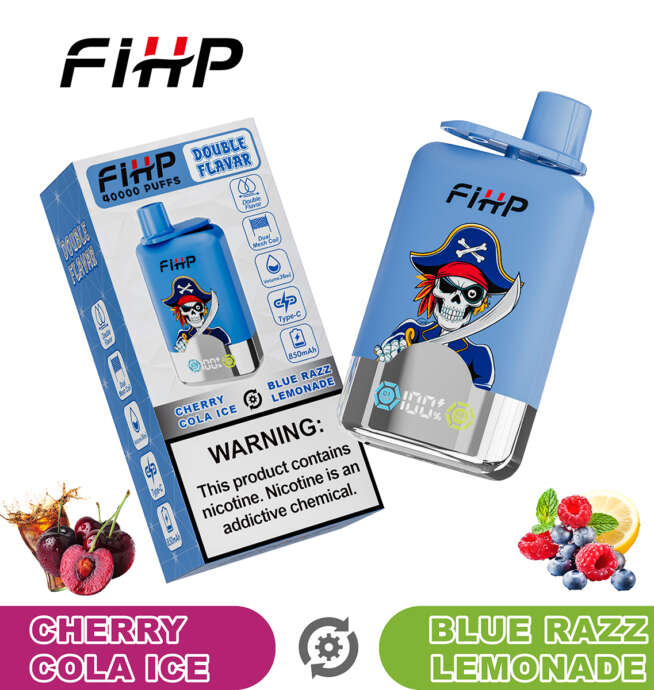 fihp 40000 40k puffs double taste lcd display disposable vape