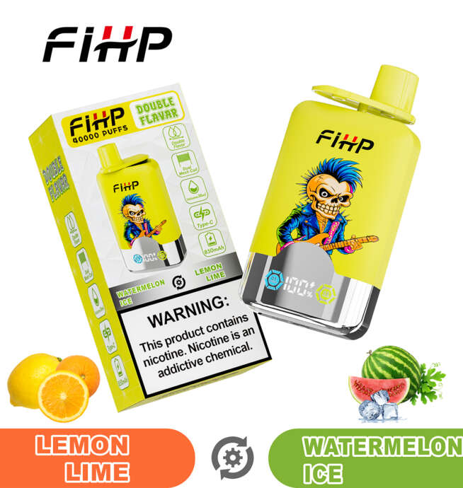 fihp 40000 40k puffs double taste lcd display disposable vape