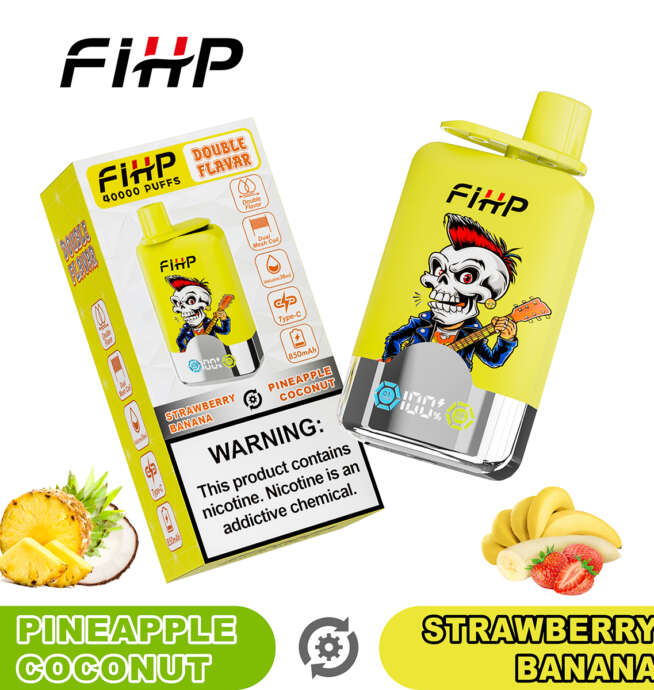 fihp 40000 40k puffs double taste lcd display disposable vape
