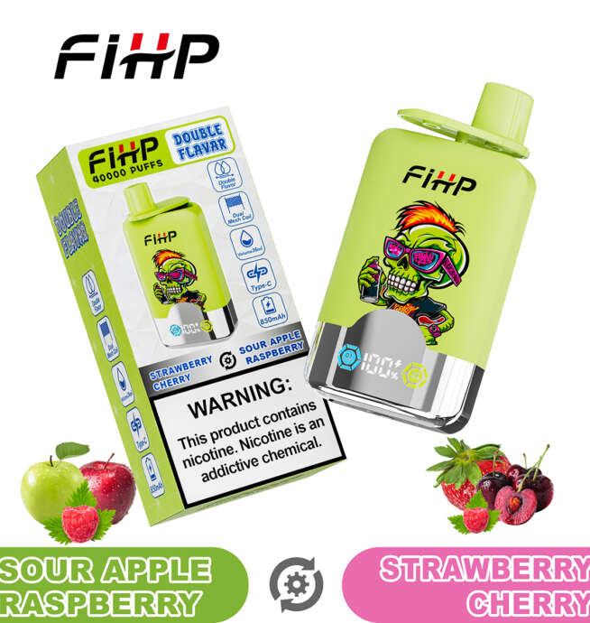 fihp 40000 40k puffs double taste lcd display disposable vape