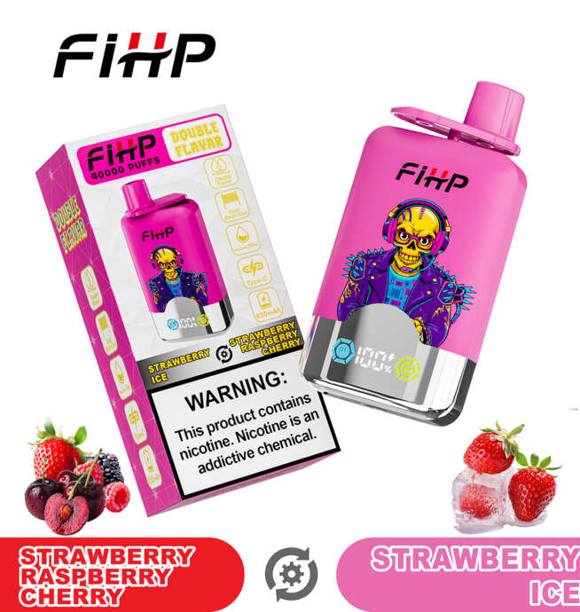 fihp 40000 40k puffs double taste lcd display disposable vape
