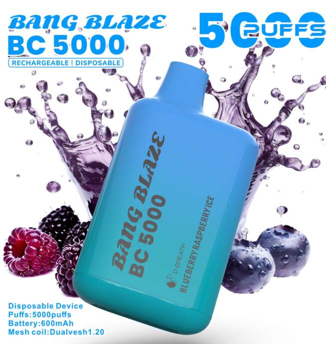 bang blaze bc5000 5k puffs 2% 3% 5% disposable vape