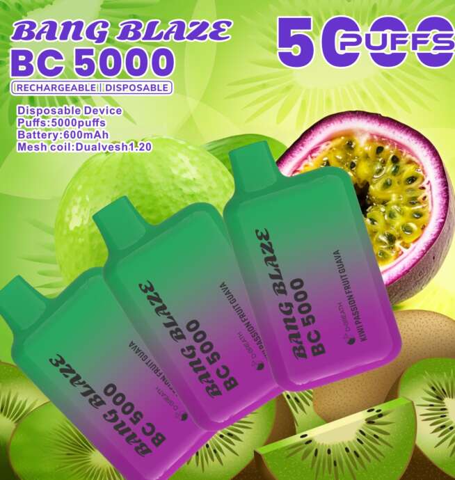 bang blaze bc5000 5k puffs 2% 3% 5% disposable vape