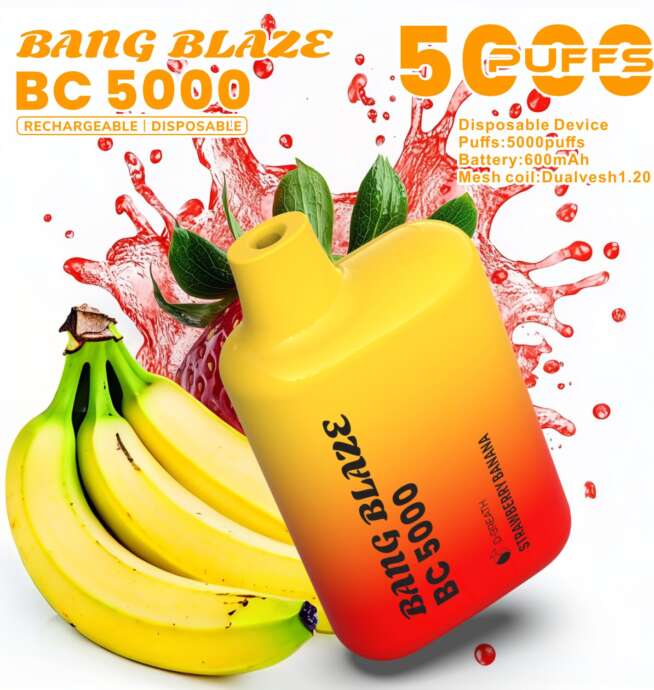 bang blaze bc5000 5k puffs 2% 3% 5% disposable vape