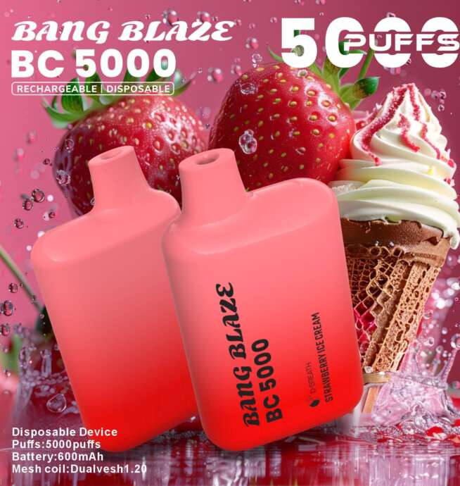 bang blaze bc5000 5k puffs 2% 3% 5% disposable vape