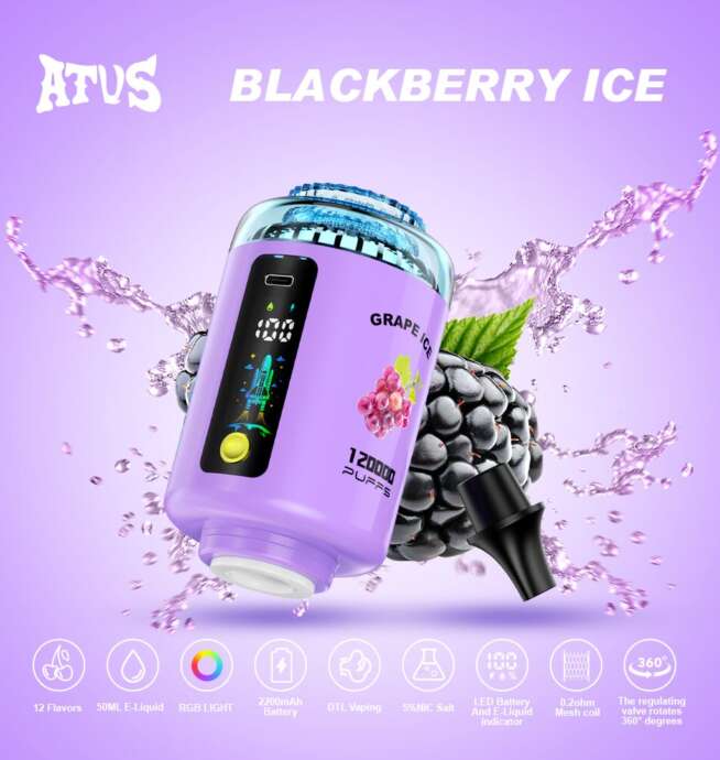 atvs 120000 120k puffs hookah head led display dtl disposable vape
