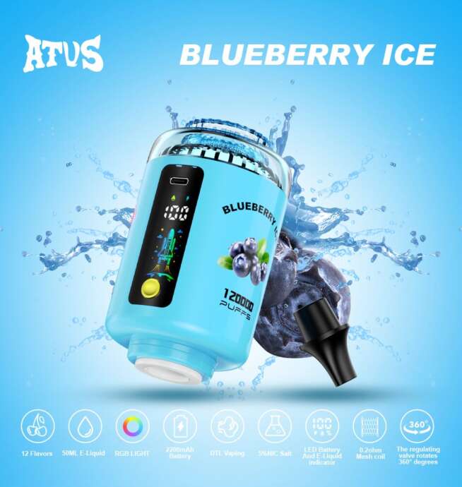 atvs 120000 120k puffs hookah head led display dtl disposable vape