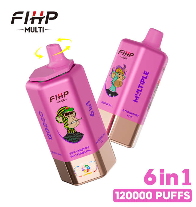 fihp multi 120000 120k puffs 6 in 1 flavors newest original rechargeable led display disposable vape
