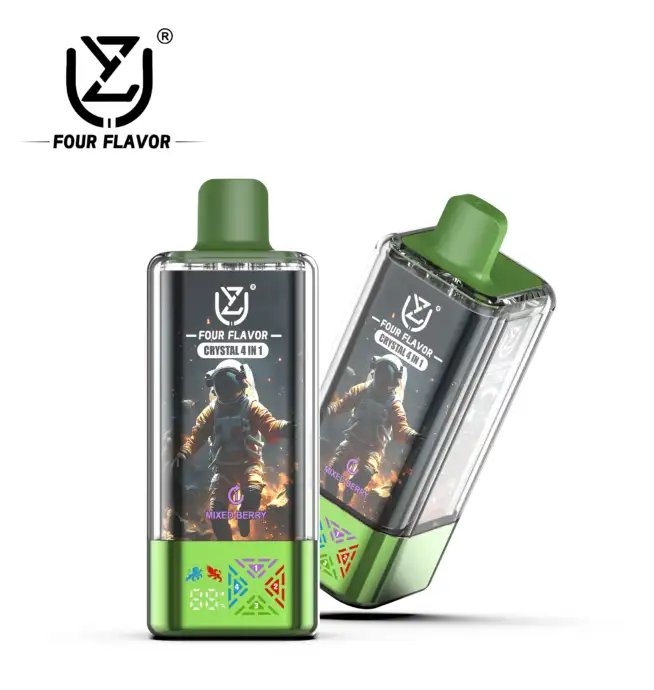 green grape crystal vape UZY Four Flavors 100000 100K Puffs Crystal 4 In 1 Flavors Newest Original  Rechargeable LED Display Disposable Vape
