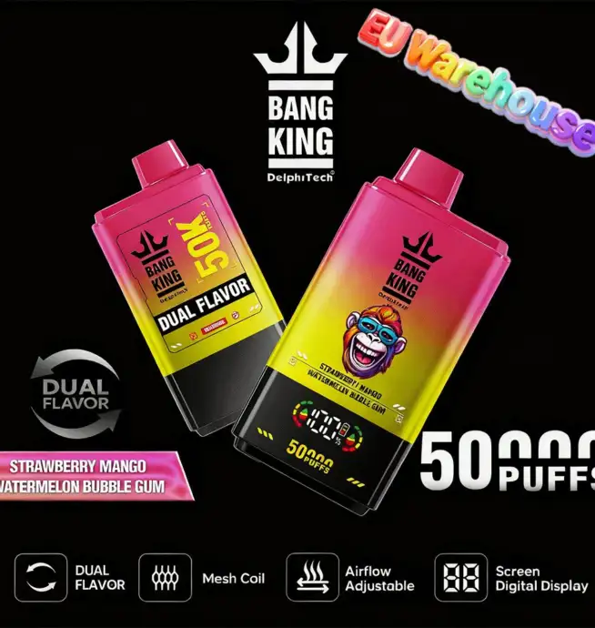 Bang King 50000 50k Puffs Dual Flavors LED Display Disposable Vape EU  Warehouse - 24H VAPE