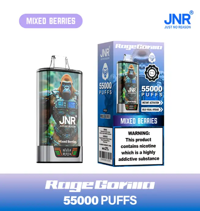 JNR Rage Gorilla 55K 55000 Puffs Smart Display Original Disposable Vape