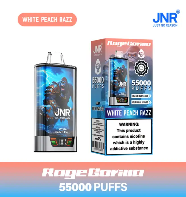 JNR Rage Gorilla 55K 55000 Puffs Smart Display Original Disposable Vape