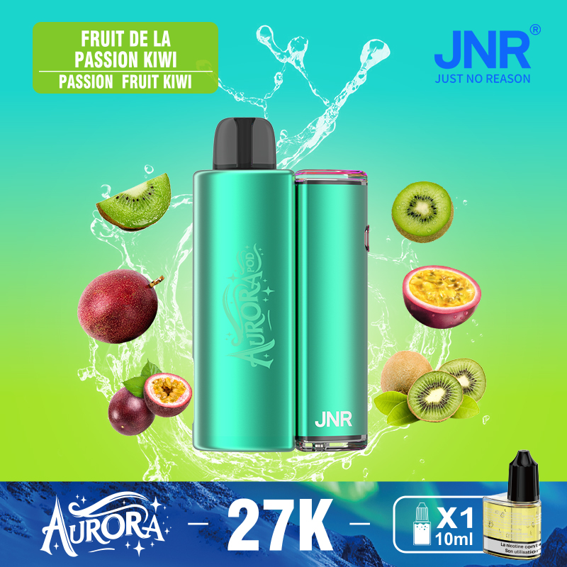 jnr aurora 27k 27000 sbuffi 2 + 10ml kit pod sostituibile ricaricabile vaporizzatore monouso originale