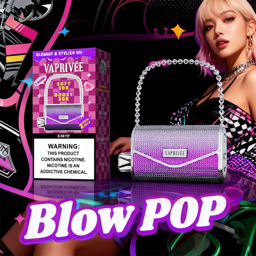 VaprivÉe 50000 50 tys. zaciągnięć, podwójny tryb zasilania i podwójna siatka, oryginalny jednorazowy waporyzator