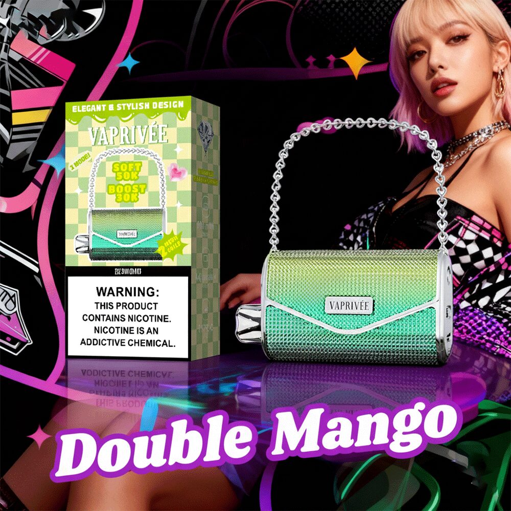 VaprivÉe 50000 50 tys. zaciągnięć, podwójny tryb zasilania i podwójna siatka, oryginalny jednorazowy waporyzator