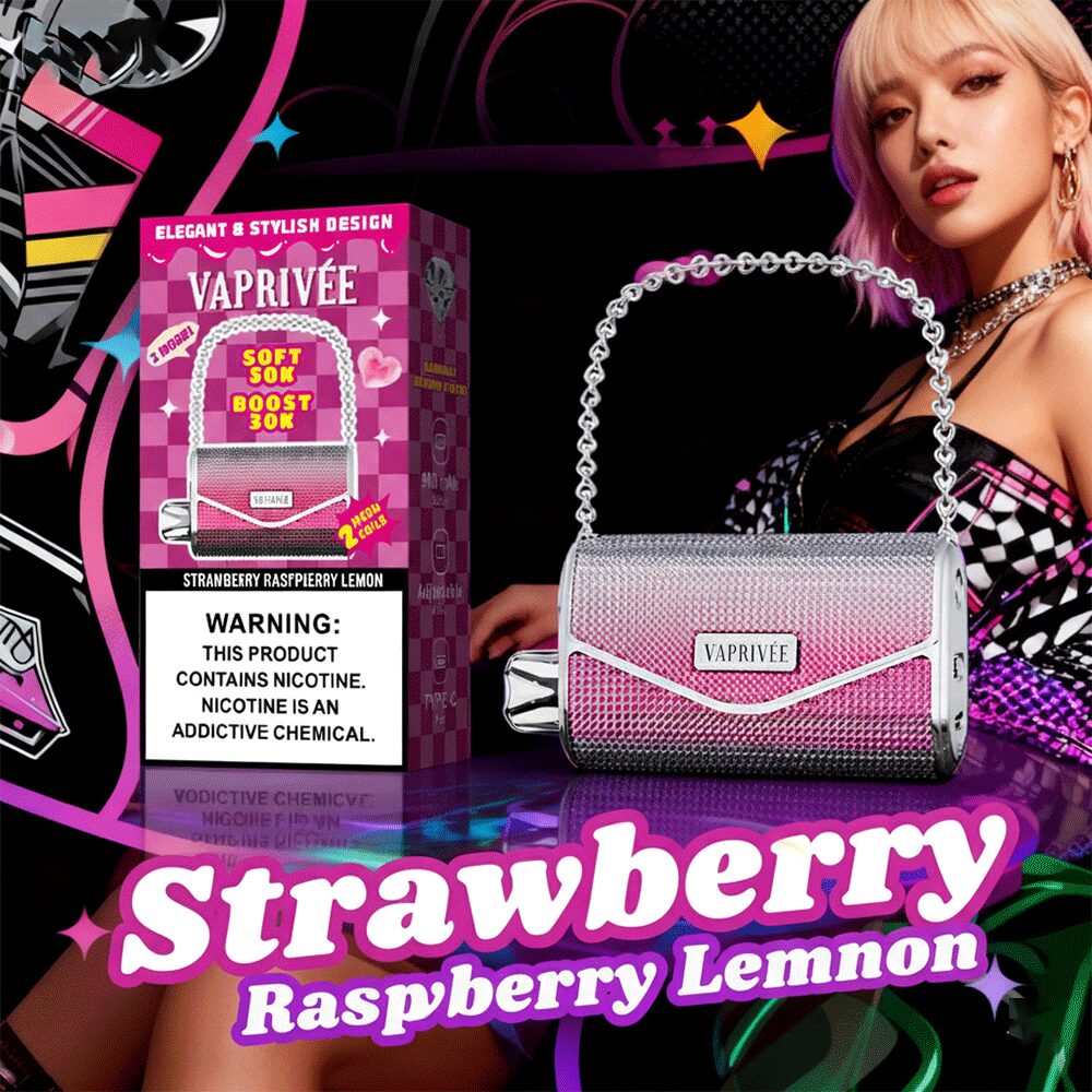 VaprivÉe 50000 50 tys. zaciągnięć, podwójny tryb zasilania i podwójna siatka, oryginalny jednorazowy waporyzator