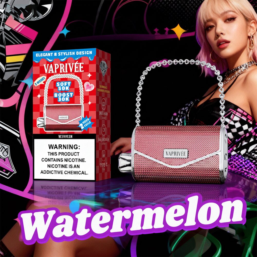 VaprivÉe 50000 50 tys. zaciągnięć, podwójny tryb zasilania i podwójna siatka, oryginalny jednorazowy waporyzator