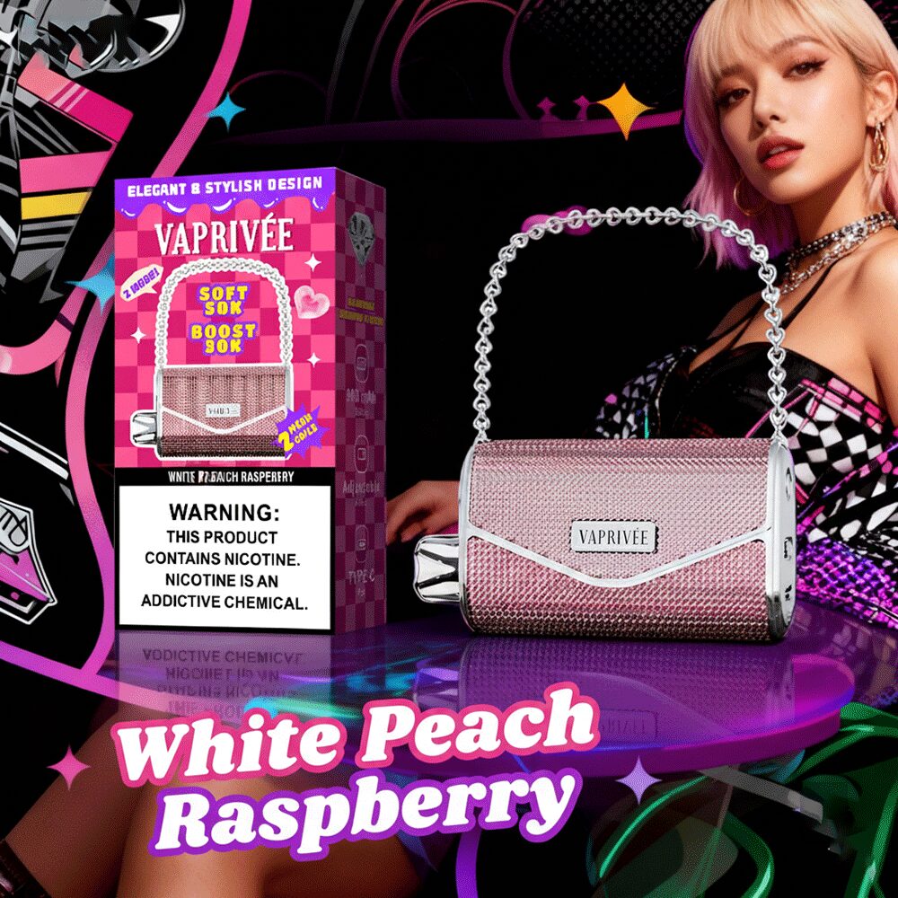 VaprivÉe 50000 50 tys. zaciągnięć, podwójny tryb zasilania i podwójna siatka, oryginalny jednorazowy waporyzator