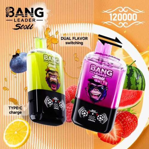 bang leader stoll 120k 120000 puffs double taste&anti leak design led display disposable vape