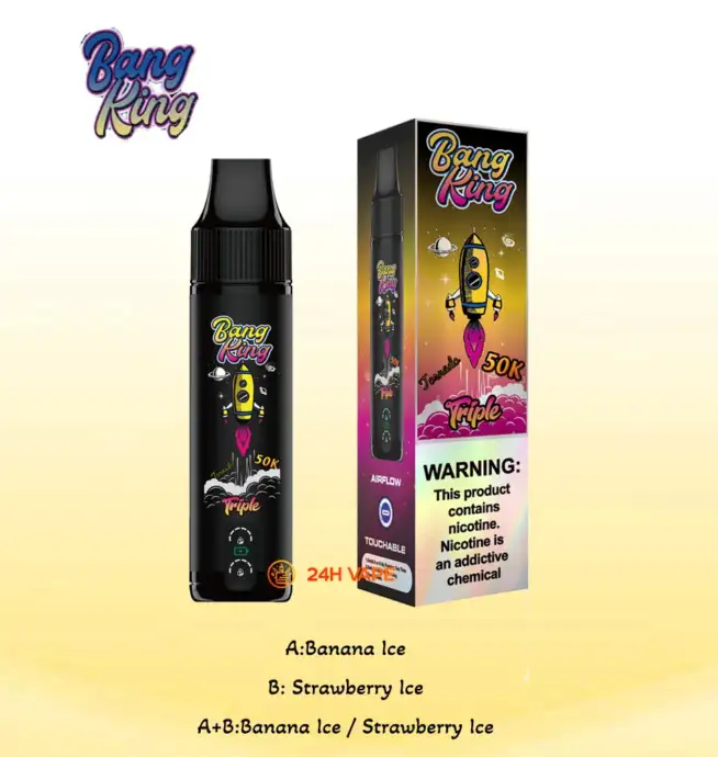 BANGKING 　miminga Bang King Triple 50000 50K Puffs 3 in 1 Flavors Original