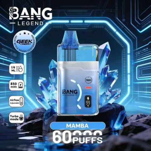 Bang Legend Geek 60000 60k Puffs, Luftstrom einstellbar und Turbomodus, Einweg-Vaporizer