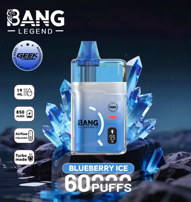 Bang Legend Geek 60000 60K Puffs Airflow Adjustable & Turbo Mode Disposable  Vape - 24H VAPE