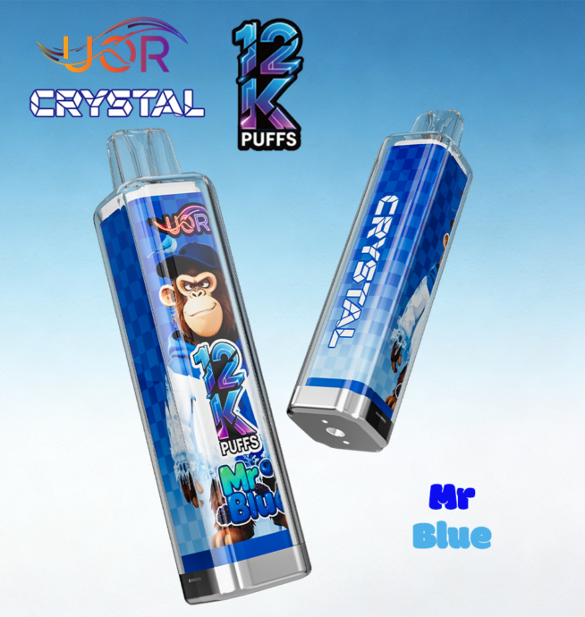 crystal rechargeable vape UOR Crystal 12000 12K Puffs Rechargeable LED Light Disposable Vape Pen