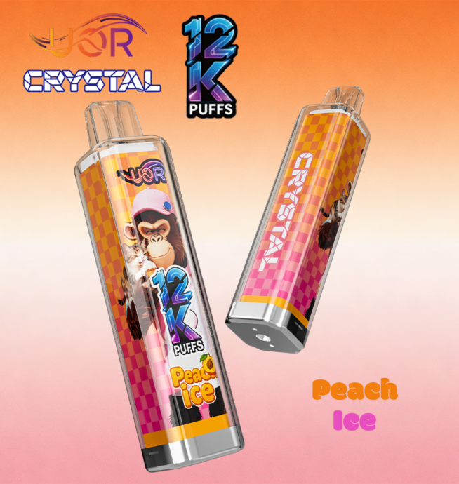 how long do rechargeable crystal vapes last UOR Crystal 12000 12K Puffs Rechargeable LED Light Disposable Vape Pen