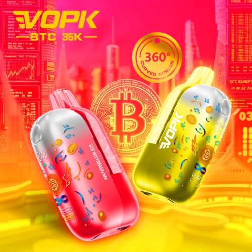 vopk btc 35000 35k puffs airflow adjustable & dual mode disposable vape