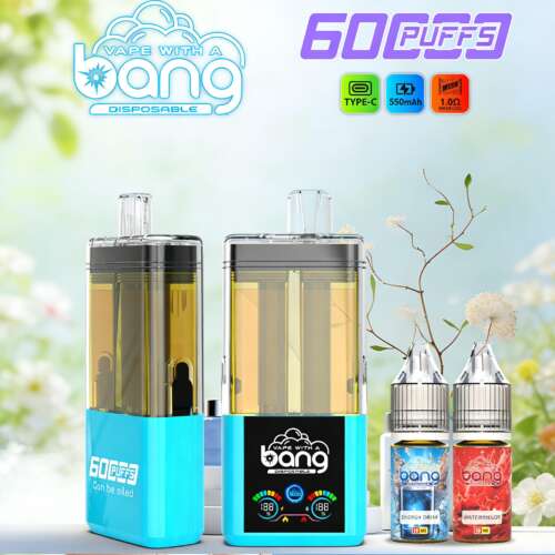 bang 60k 60000 trekjes dubbele smaken oplaadbare originele navulbare olievape