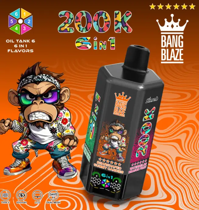 elfbar elfa kaufen 200 K Vape Bang Blaze 200K 6-in-1 main image 1