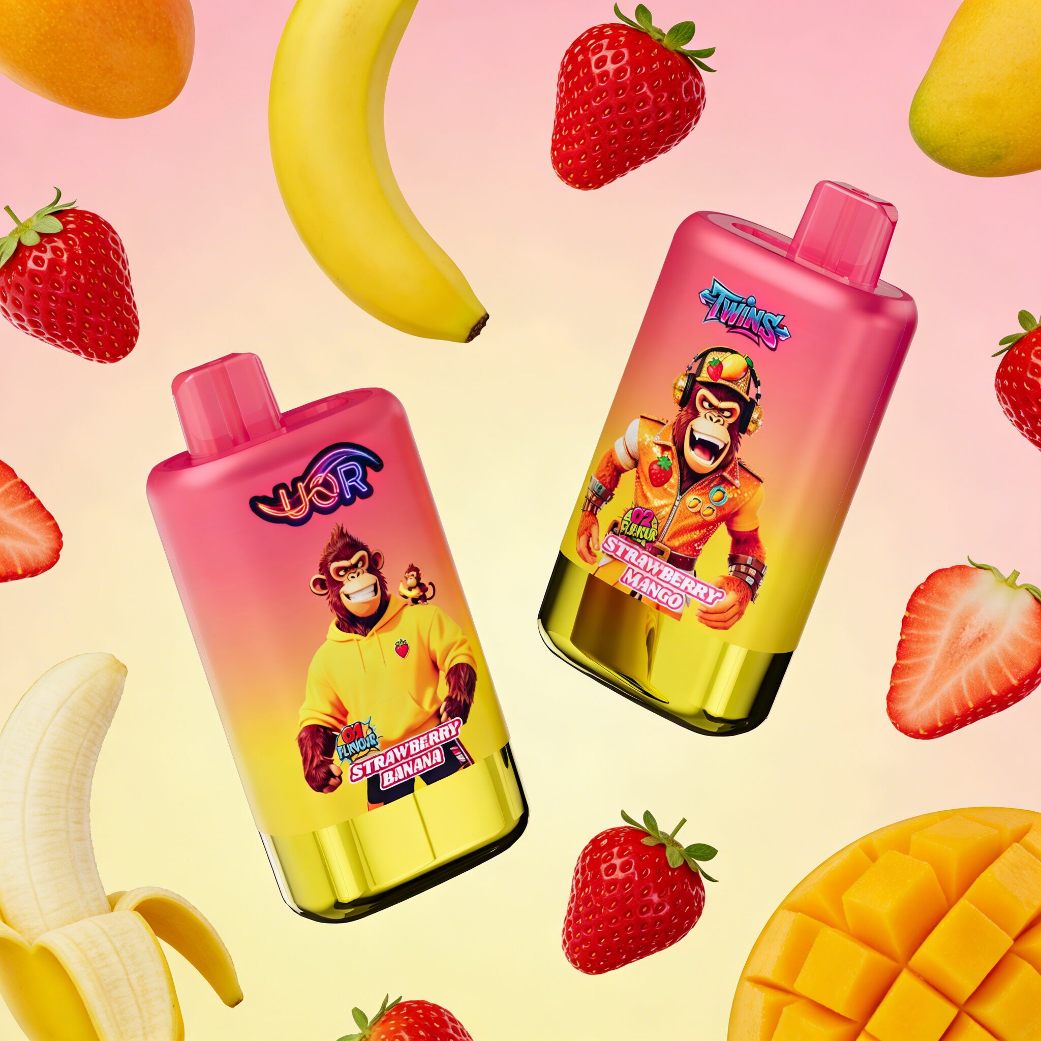 uor twins 80000 80k puffs double flavor led display disposable vape