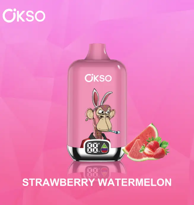 OKSO Bote numrique 12000 12K Puffs Affichage LED rechargeable Vape  jetable - 24H VAPE