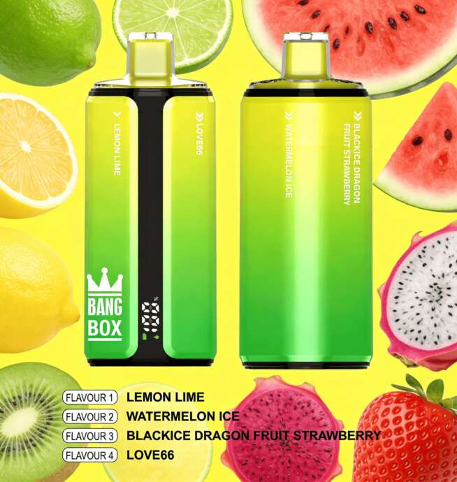Bang Box 160000 160K Puffs 4 en 1, saveurs originales, affichage LED  rechargeable, vape jetable - 24H VAPE