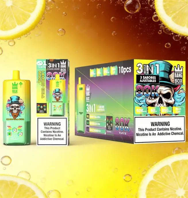 Bang Box 80000 80K Puffs 3 in 1 Sapori Vape usa e getta con display a LED  ricaricabile originale - 24H VAPE