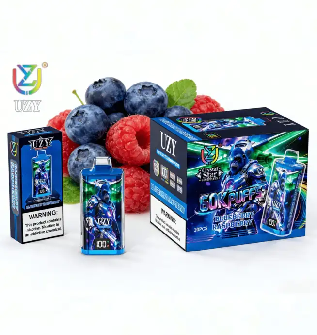 UZY Crystal Star 60000 60K Puffs Smart Display Rechargeable Original  Disposable Vape - 24H VAPE